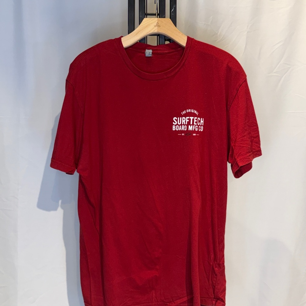 Red Men's Short Sleeve Tee - Picture 1 of 5